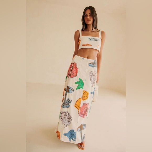 Sabo Skirt Dresses & Skirts - Sabo By the Sea Skirt and Shirt Set